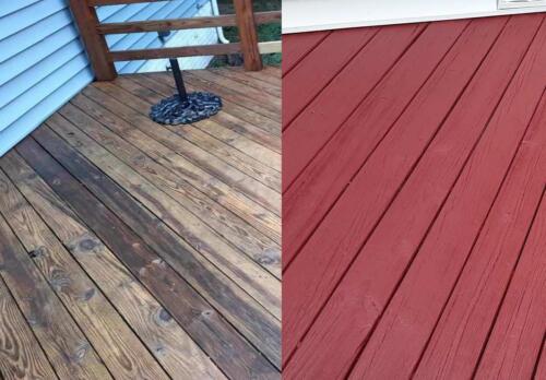 Deck (before & after)